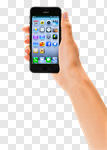 Сlipart Smart Phone Mobile Phone Human Hand Telephone Cloud photo cut out BillionPhotos