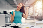 Сlipart laptop excited woman happy people   BillionPhotos
