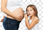 Сlipart pregnant expecting birth isolated maternity photo cut out BillionPhotos