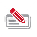 Сlipart Pencil Paper new document blank paper new letter vector icon cut out BillionPhotos