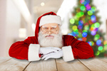 Сlipart Santa Claus Christmas Santa Hat Sign Smiling   BillionPhotos