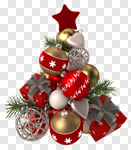 Сlipart Christmas Christmas Tree Gift Tree Christmas Decoration 3d cut out BillionPhotos