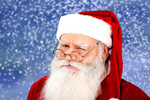 Сlipart Santa Claus Christmas Winking Real People Candid   BillionPhotos