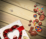 Сlipart Valentine's Day Chocolate Candy Candy Chocolate Heart Shape   BillionPhotos