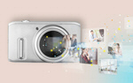 Сlipart Camera and illustration lay flat rose front   BillionPhotos