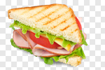 Сlipart sandwich club bacon isolated meal photo cut out BillionPhotos