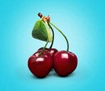 Сlipart Cherry Fruit Food Red Leaf   BillionPhotos