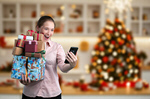 Сlipart Christmas Shopping Women Winter Holiday   BillionPhotos
