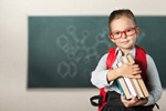 Сlipart Child with book book school backpack blackboard   BillionPhotos