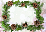 Сlipart Christmas Holiday Lush Foliage Frame Evergreen Tree   BillionPhotos