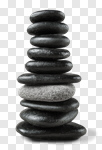 Сlipart Stone Balance Feng Shui Stack Black photo cut out BillionPhotos