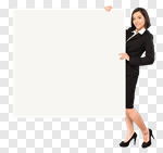 Сlipart Sign Holding Women People Blank photo cut out BillionPhotos