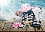 Сlipart beach glasses background hat straw   BillionPhotos