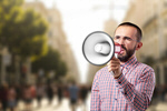 Сlipart megaphone man person announce refer   BillionPhotos