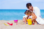 Сlipart father beach sand son travel photo  BillionPhotos