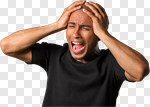 Сlipart Anger Men Screaming People Fear photo cut out BillionPhotos