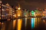 Сlipart Amsterdam Night Netherlands Canal City photo  BillionPhotos
