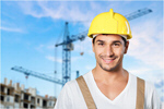 Сlipart portrait workman blue collar man handsome building materials   BillionPhotos
