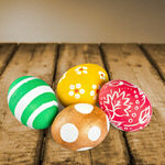 Сlipart easter egg decoration white red   BillionPhotos