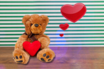 Сlipart Teddy Bear Heart Shape Valentine's Day Love Toy   BillionPhotos