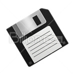 Сlipart Floppy Disk Floppy Diskette save saving vector icon cut out BillionPhotos