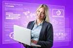 Сlipart infographic digital woman technology computer   BillionPhotos