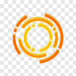 Сlipart Circle Abstract Design Element Orange yellow vector cut out BillionPhotos