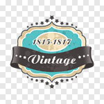 Сlipart Banner Retro Revival Sign Old-fashioned Label vector cut out BillionPhotos