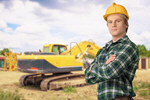 Сlipart excavator worker foreman truck builder   BillionPhotos