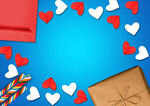 Сlipart valentine day background flat lay   BillionPhotos
