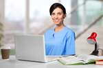 Сlipart nurse scholarship laptop medical happy   BillionPhotos