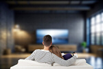 Сlipart tv watching family movie room   BillionPhotos