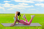 Сlipart park city gymnastics stretching woman   BillionPhotos