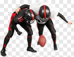Сlipart American Football Football Player Tackling Playing Sport photo cut out BillionPhotos