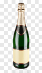 Сlipart Champagne Bottle Alcohol Luxury Label photo cut out BillionPhotos