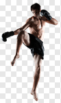 Сlipart kickboxing thai boxing boxer man photo cut out BillionPhotos