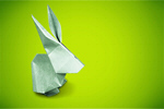 Сlipart origami animal red rabbit decoration   BillionPhotos