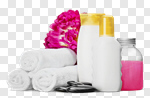 Сlipart Spa Treatment Towel Stone Isolated Bottle photo cut out BillionPhotos