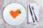 Сlipart Salmon Heart Shape Fish Plate Healthy Eating   BillionPhotos