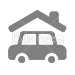 Сlipart Garage Car Roof Real Estate Insurance vector icon cut out BillionPhotos