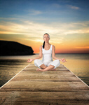 Сlipart Yoga Meditating Women Relaxation Beach   BillionPhotos