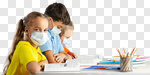 Сlipart school children child class student photo cut out BillionPhotos