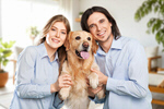Сlipart couple dog woman young house   BillionPhotos