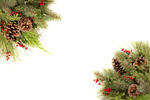 Сlipart Christmas Wreath Pine Cone Frame Holiday photo  BillionPhotos