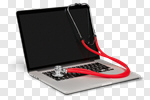 Сlipart virus medical monitor laptop isolated photo cut out BillionPhotos