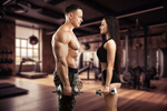 Сlipart trainer fit gym training couple   BillionPhotos