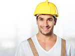 Сlipart portrait workman blue collar man handsome building materials   BillionPhotos