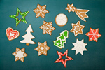 Сlipart gingerbread background star decoration white   BillionPhotos