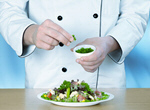 Сlipart Man cooking salad cheerful chef chefs hat chefs whites   BillionPhotos