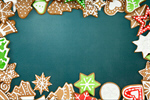 Сlipart gingerbread white paper background closeup   BillionPhotos